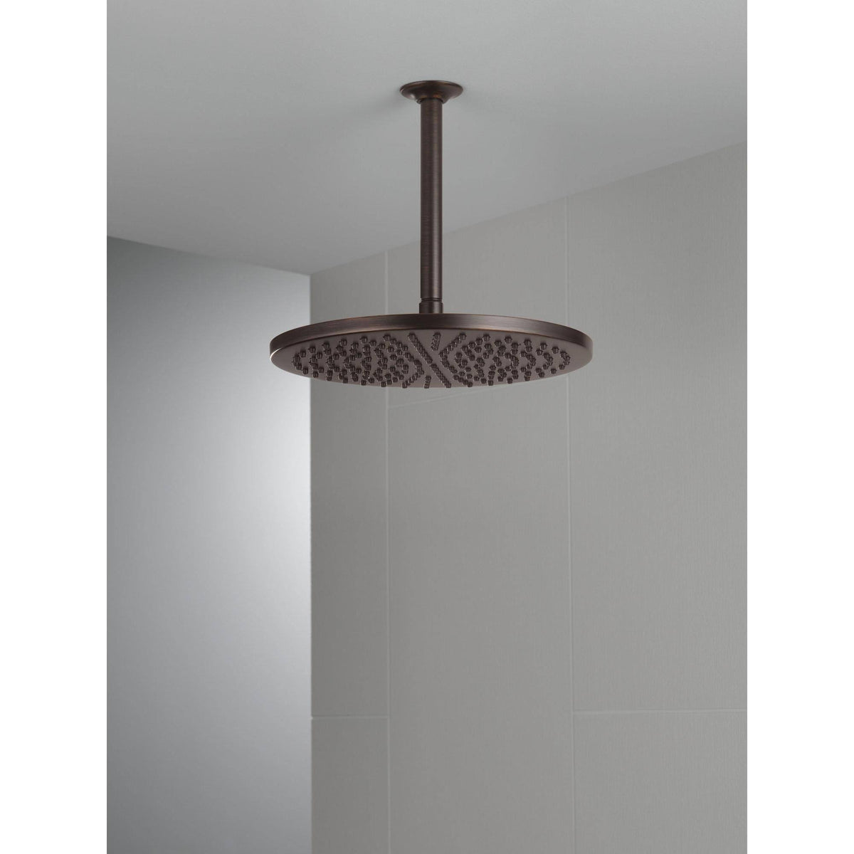 Matte Black Metal Raincan Shower Head Y556