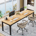 78.7 inches Extra Long Double Office Writing Desk with Adjustable Foot Pads Q6018