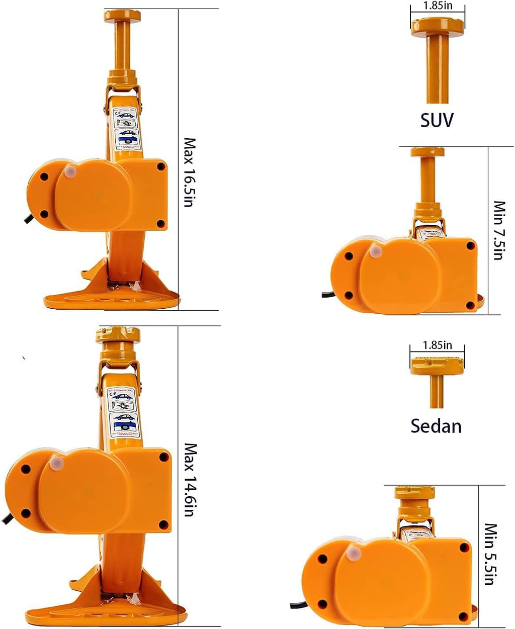 3 Ton 12V Electric Car Jack with Impact Wrench Inflatable Pump N884940