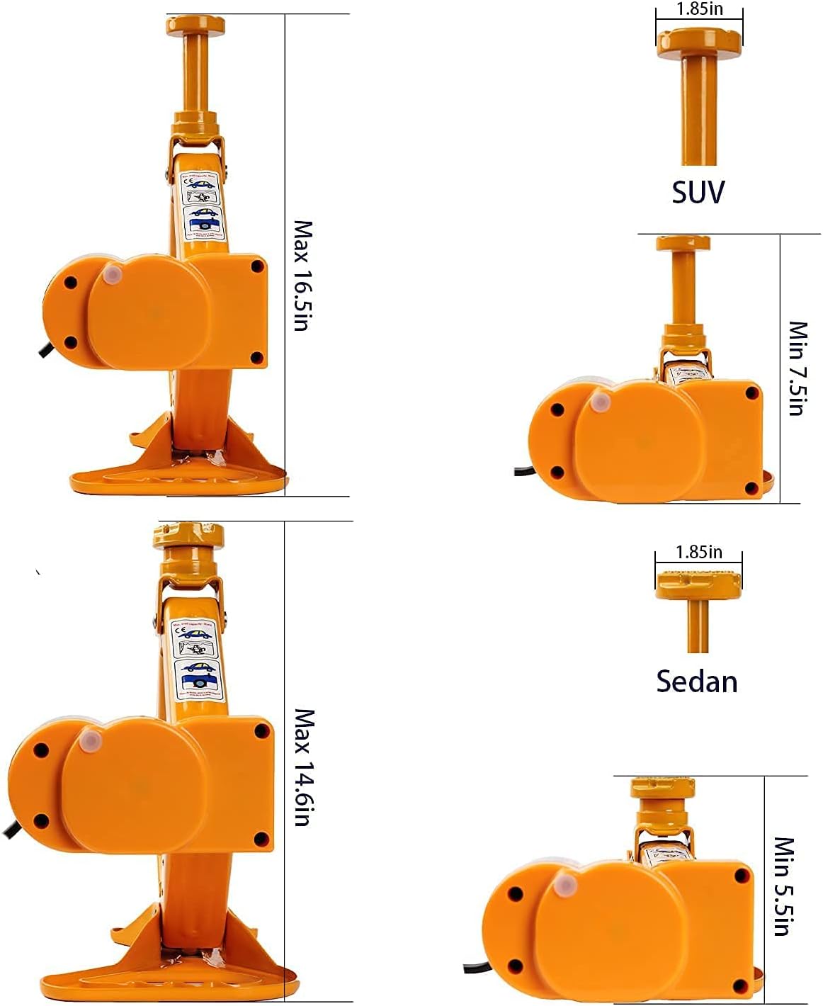3 Ton 12V Electric Car Jack with Impact Wrench Inflatable Pump N884940