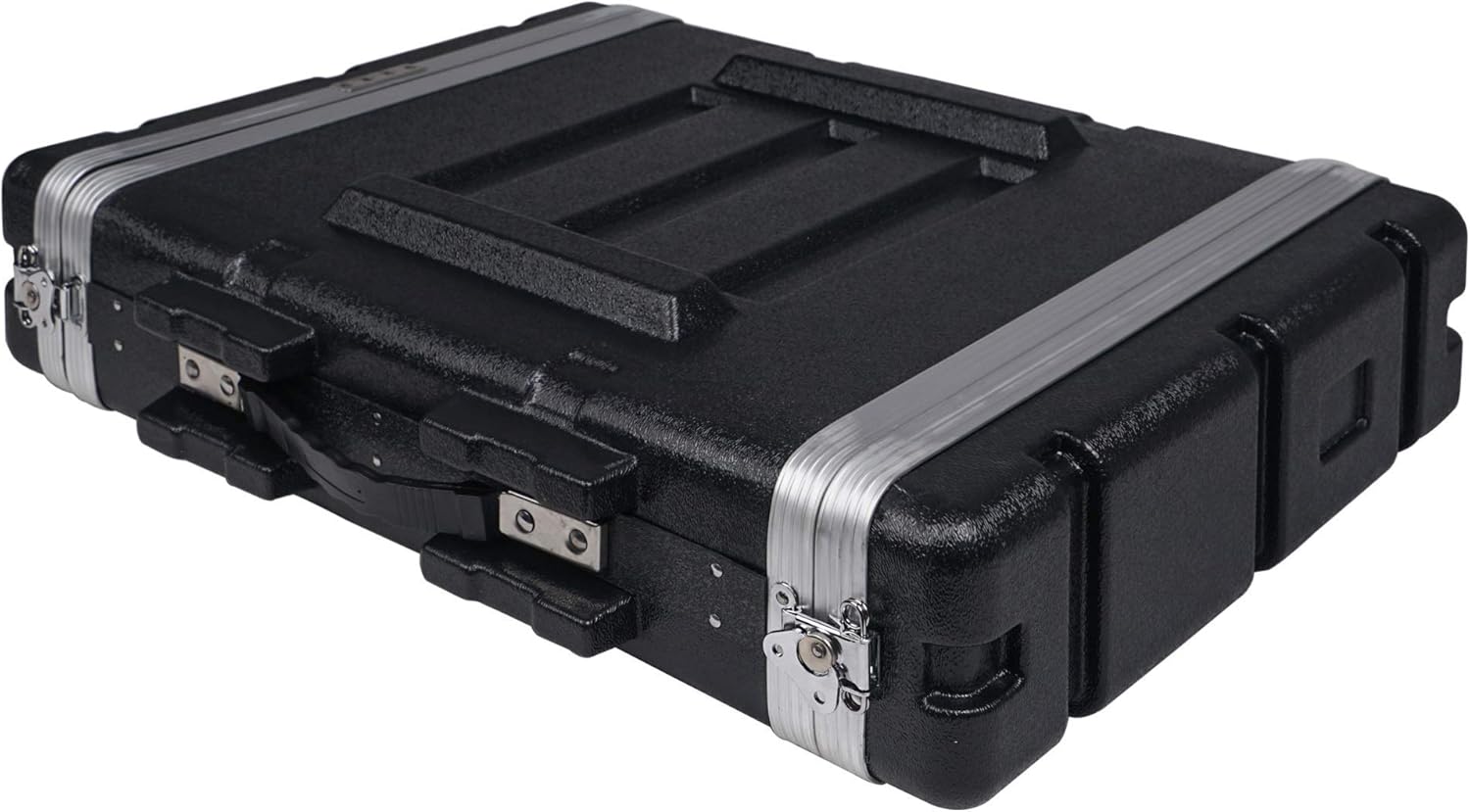 2U PA DJ Rack Case with ABS Construction and Heavy-Duty Latches H971341