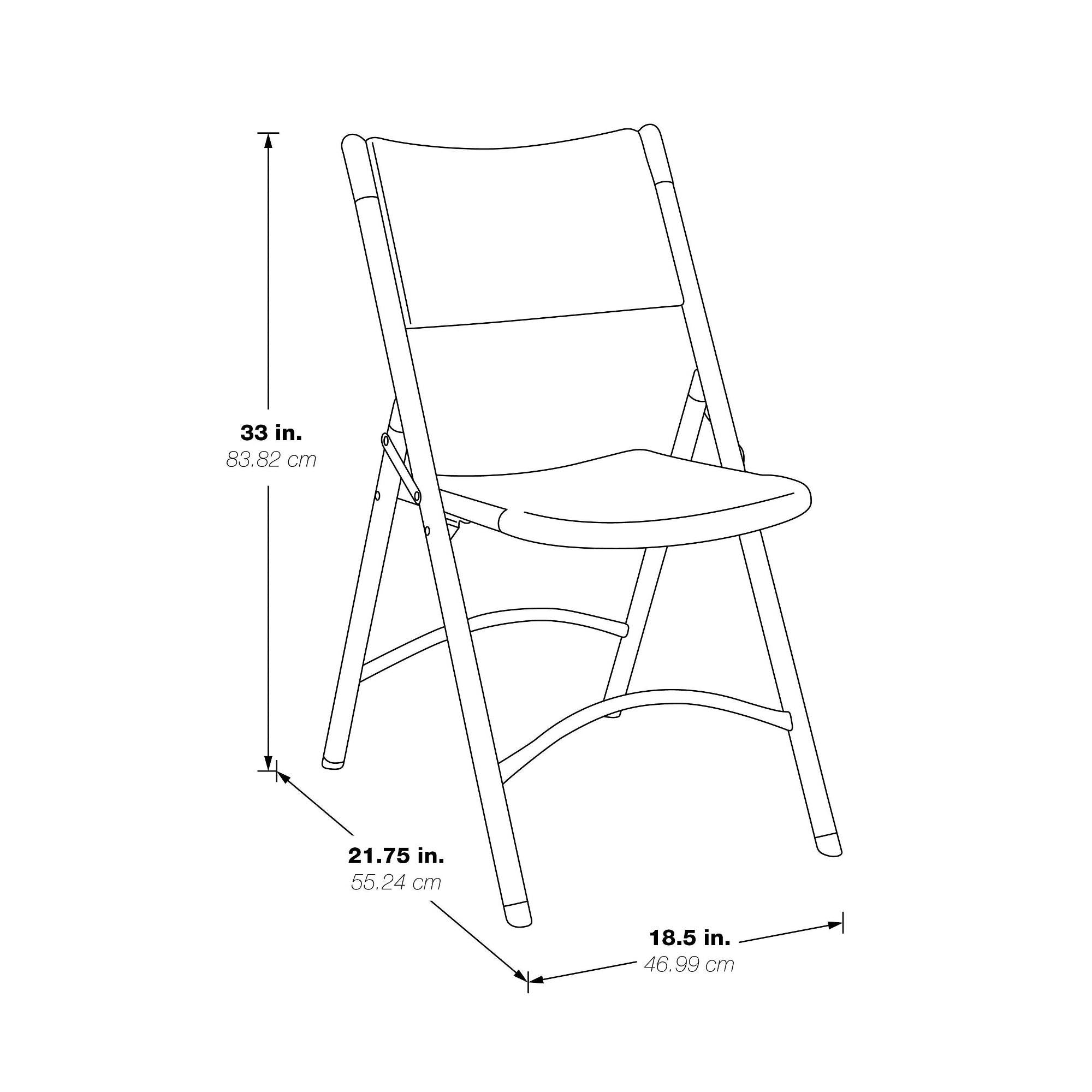 White/Grey Plastic Resin Chair 4 Pack X115