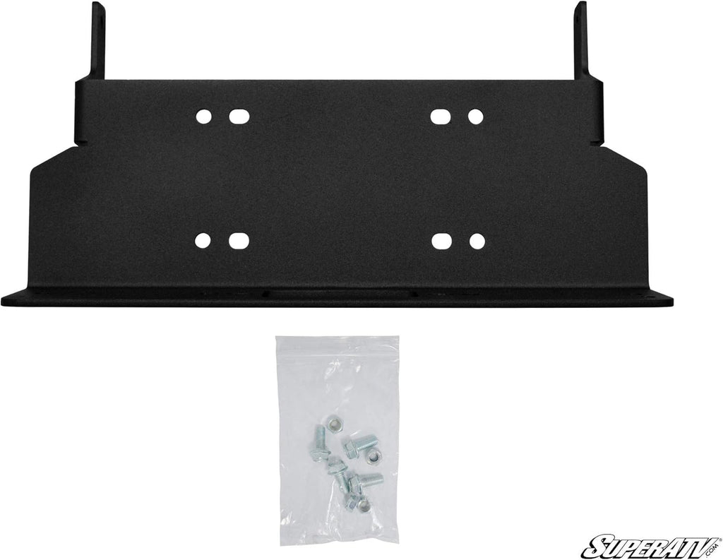 Black Ops 3500 LB Winch with Winch Mounting Plate Complete Kit J3699