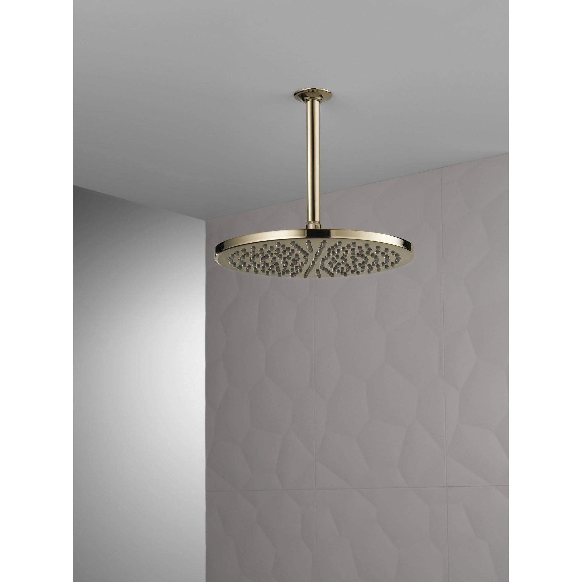 Matte Black Metal Raincan Shower Head Y556