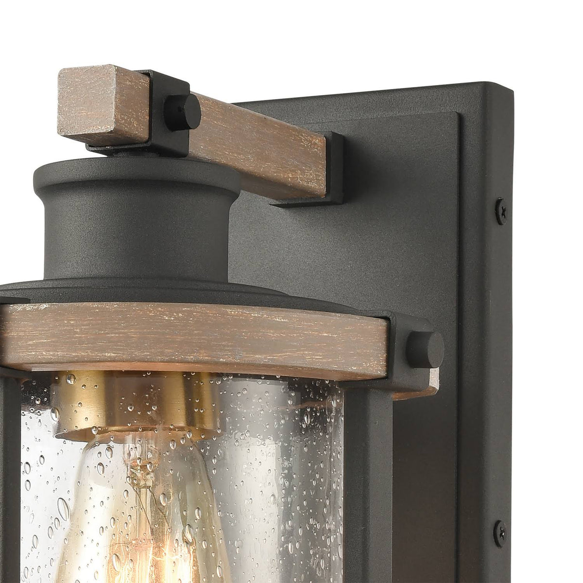 Charcoal and Beechwood 1 Light Sconce G750160