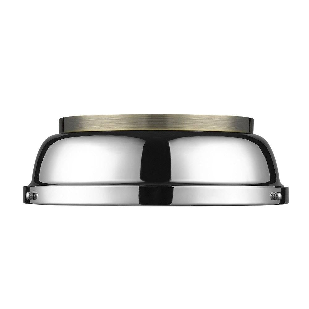 Aged Brass Flush Mount Light R2846