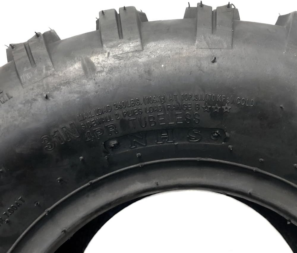 Tubeless Tire 18x9.5-8 (255/55-8) Split Knobby Tread S75091