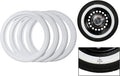 15" White Tire Wall Insert Trim Set 4pcs I299766