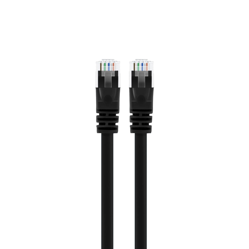 100-Pack Cat 6 Ethernet Cable 2 Feet Black X435690