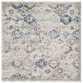 Ivory/Aqua Distressed Area Rug D77746