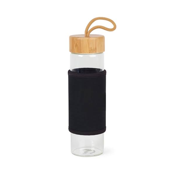 18.5 oz Printed Bamboo Glass Bottle L121