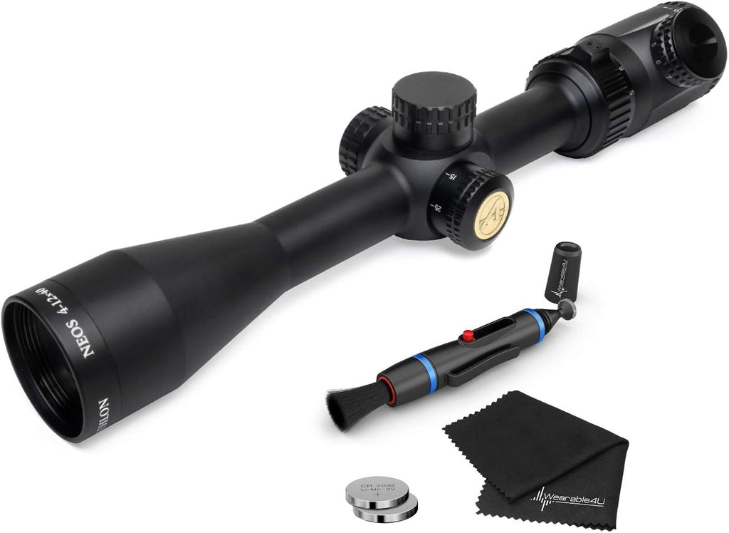 Capped Side Focus Riflescope with Lens Cleaning Pen and Lens Cleaning Cloth M99222