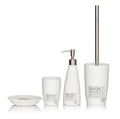 White 5 Piece Bathroom Accessory Set V989