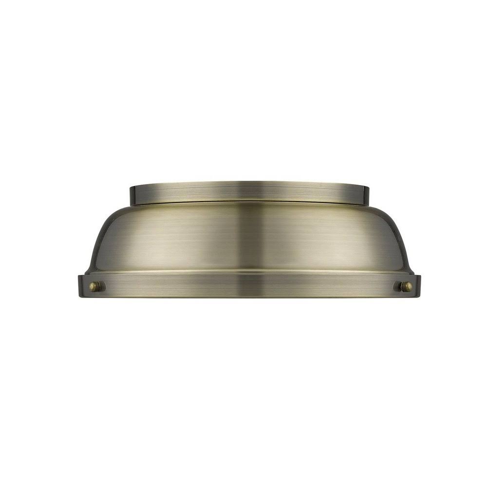 Aged Brass Flush Mount Light R2846