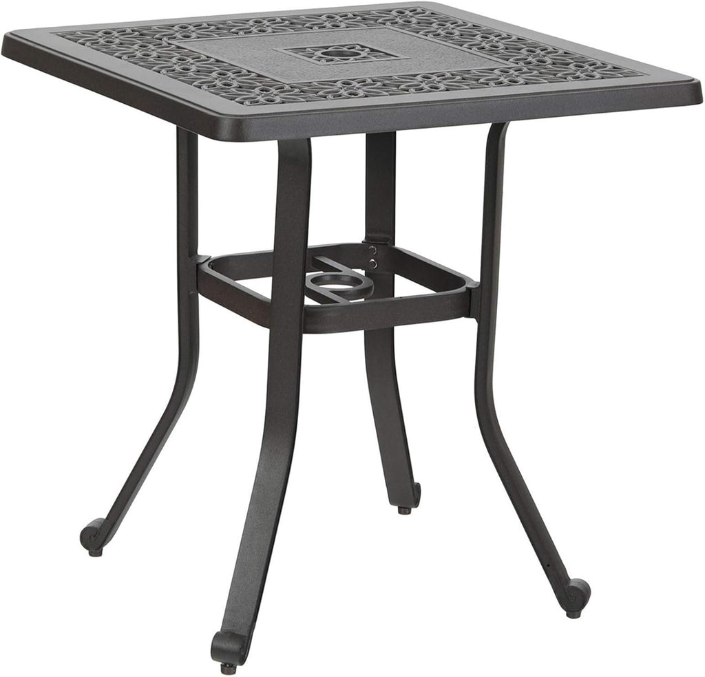 Cast Aluminum Bistro Bar Table with Umbrella Hole O3192