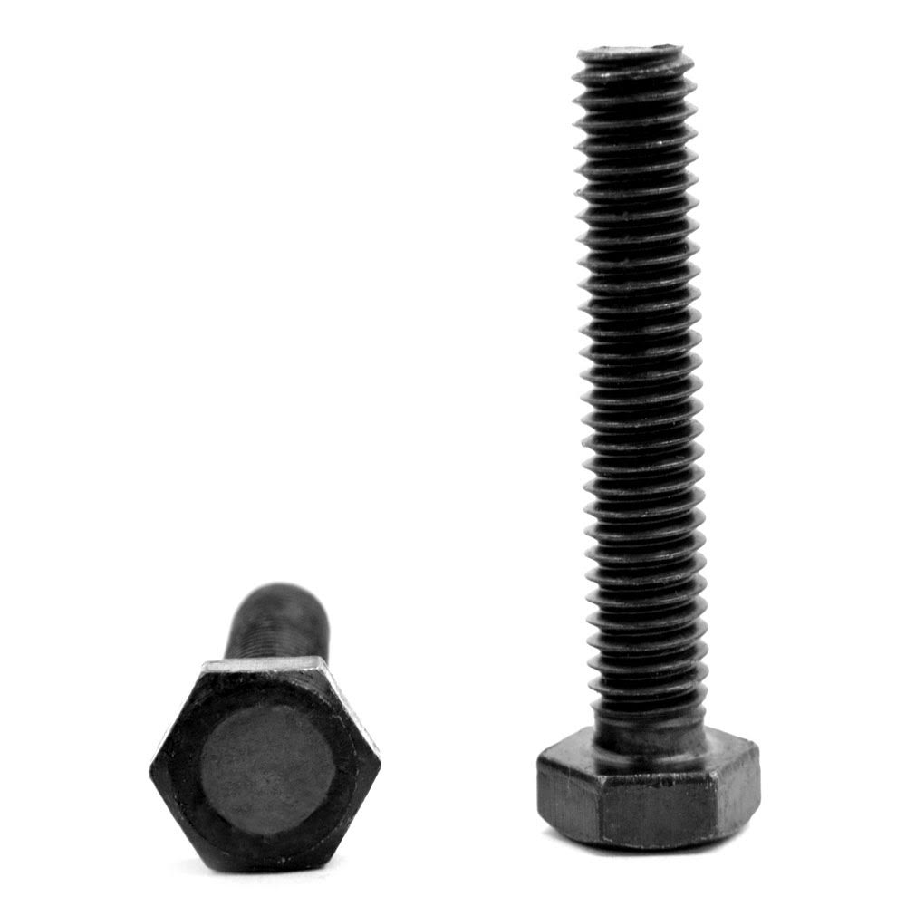 M10 x 1.50 x 25 mm Coarse Thread Hex Cap Screw Alloy Steel Black Oxide Pk 100 G493205