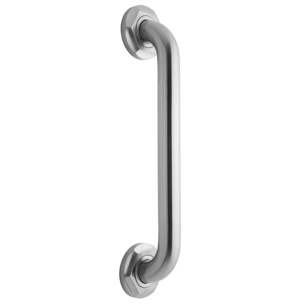 Polished Brass Grab Bar with Hex Flange A38694