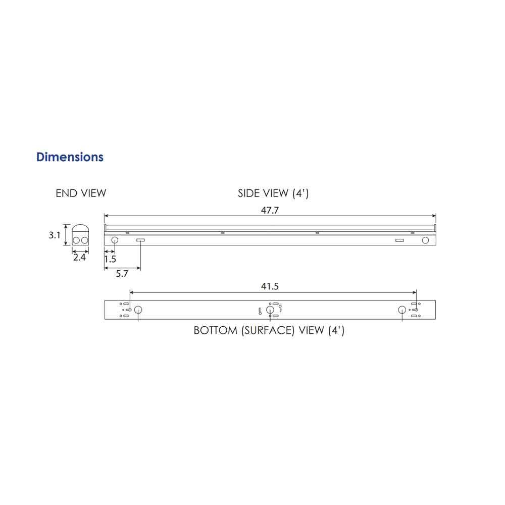 LED 4-Foot 35W Strip Fixture D409537