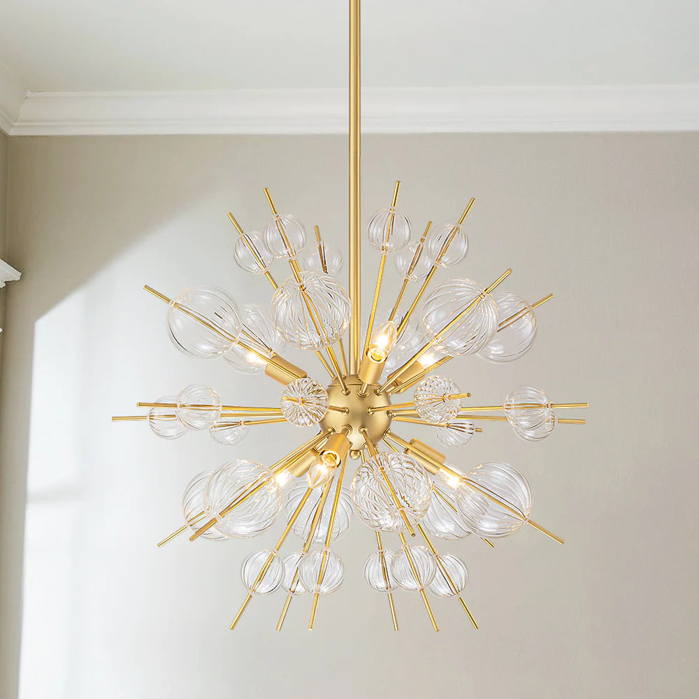 6-Light Globe Bubble Sputnik Chandelier B306347