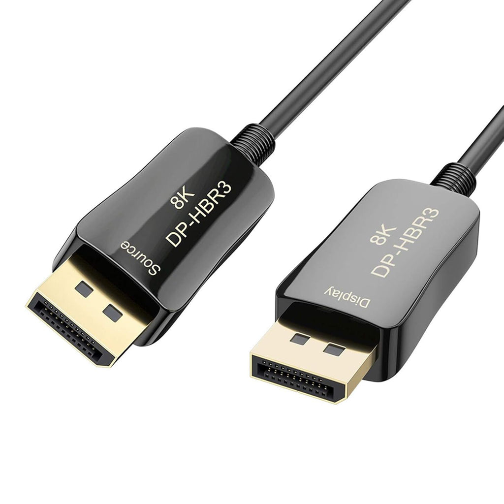 8K 4K DisplayPort Cable DP 1.4 HBR3 32.4Gbps Optical Fiber Slim and Flexible DP to DP Cable (15m 50ft) Y5606