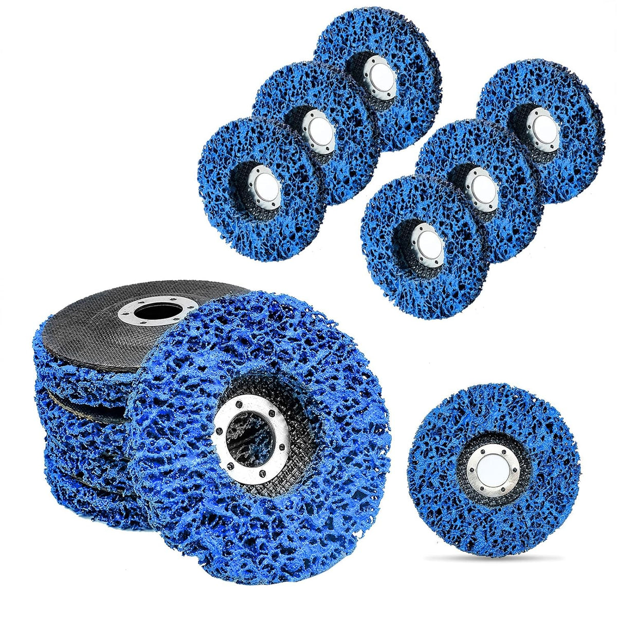 12 Pack Blue Stripping Wheel 4-1/2 x 7/8 inch J781