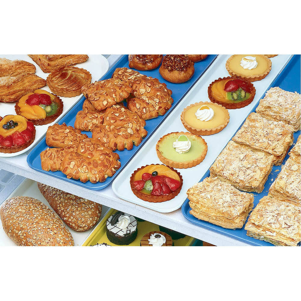 Green Fiberglass Market Tray - 12/Case I349408