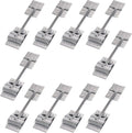 10 Metal T-Style Door Holder Entry Door Catches 6 Inch Long Zinc Plated Steel Pack of 2 J316