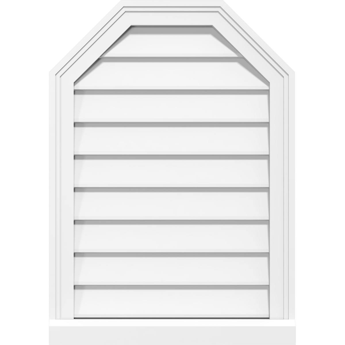Octagonal Top Surface Mount PVC Gable Vent Z241
