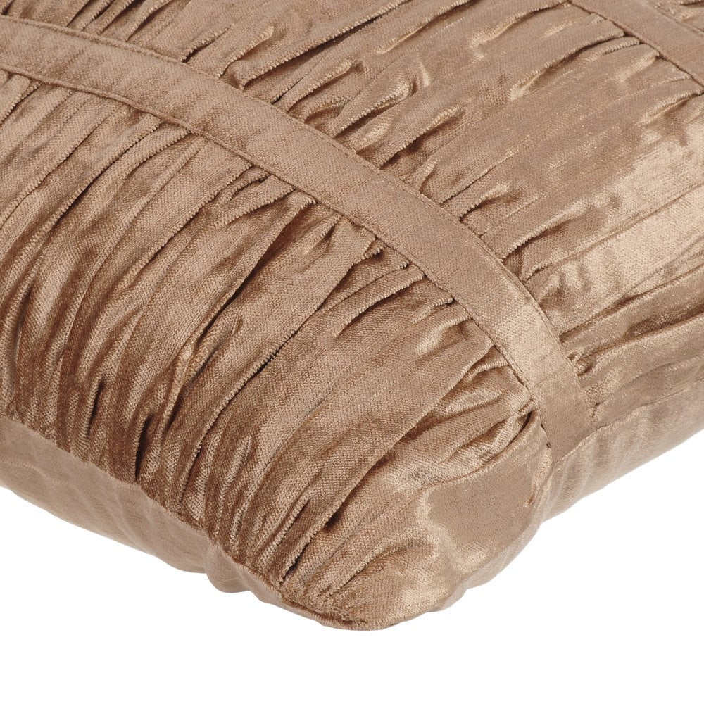 Pearl Beige Velvet Zippered Pillow Covers 16x16 inch H9832