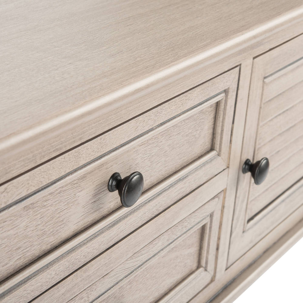 2 Drawer 2 Door Greige Console Table J2672