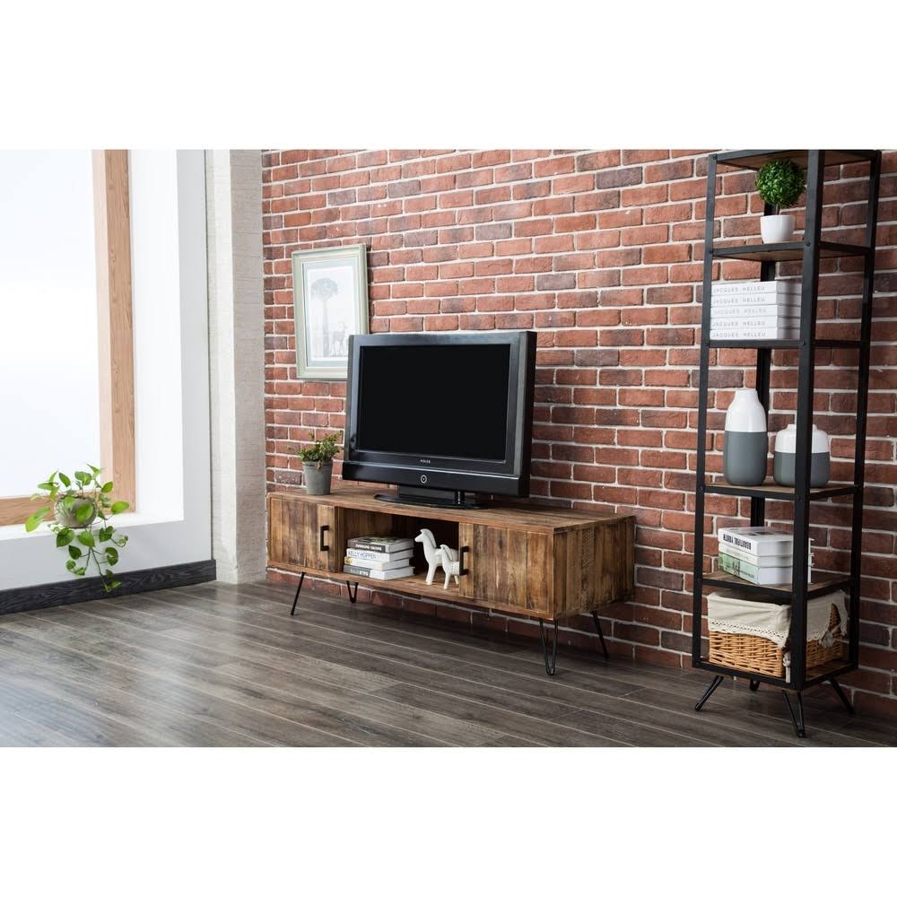 Carbon Black Media TV Stand Y87047