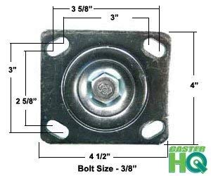 8 Stainless Rigid Caster Solid Polyurethane Wheel S995