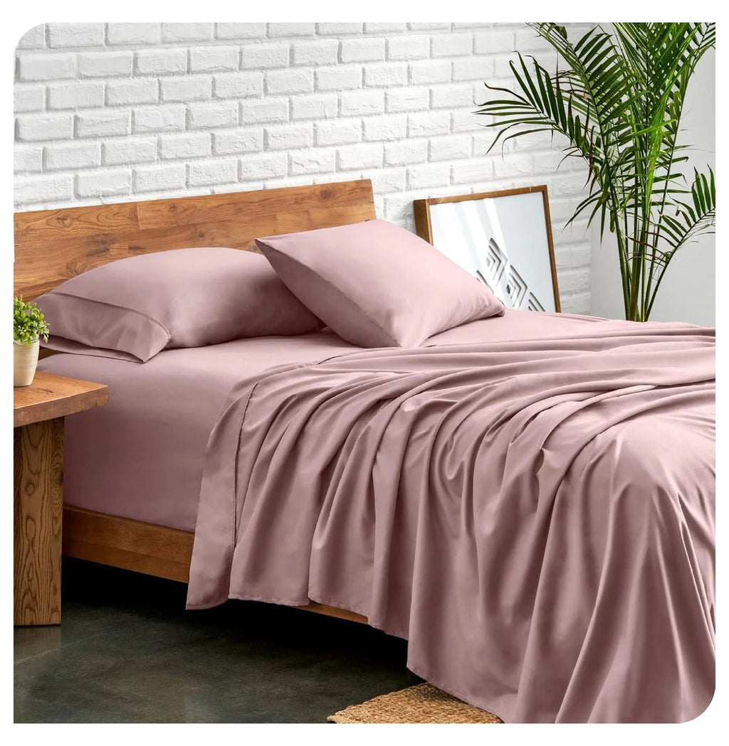 Split Head Flex King 4 Piece Microfiber Bed Sheet Set G327768