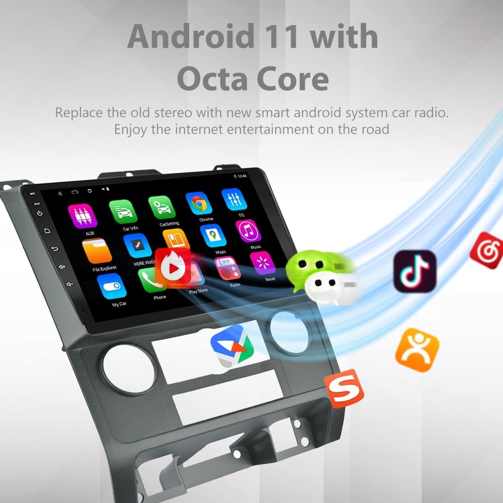 9 inch Android 11 Touch Screen Car Radio Head Unit for Ford Escape 2008-2012 X1043