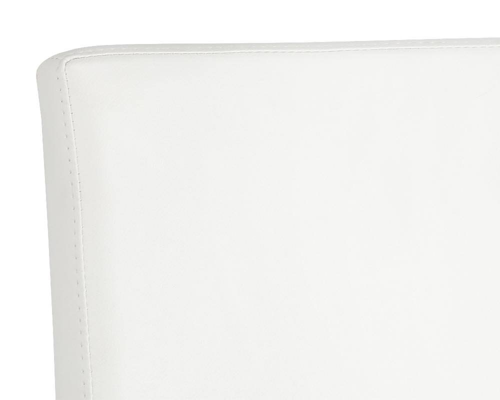 White Faux Leather Dining Chair W411