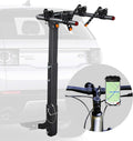 Bicycle Car Rack Bike Hitch Rack Double Foldable Bike Carrier Rack with 2'' Hitch Receiver, Bike Phone Mount, 2 Bike N721767