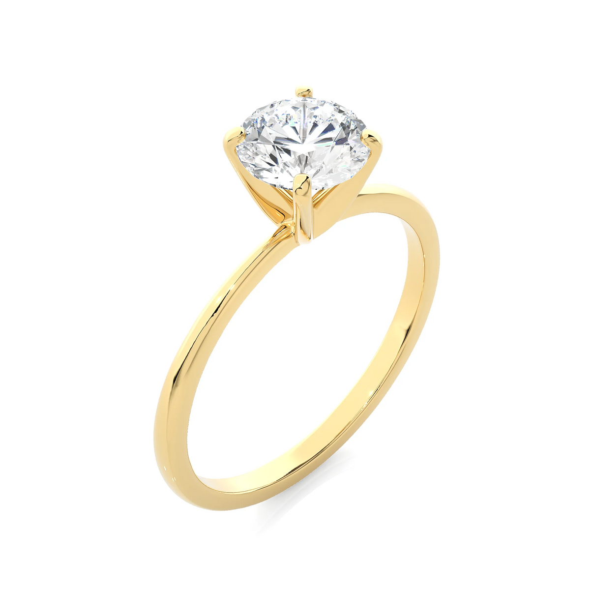 14k Yellow Gold Solitaire Engagement Ring V982964