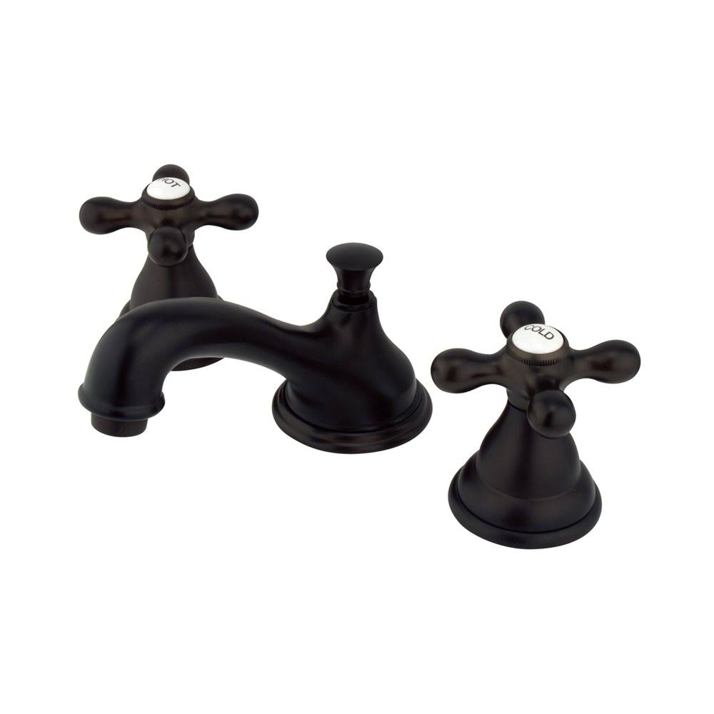 Oil Rubbed Bronze Widespread Bathroom Faucet I458