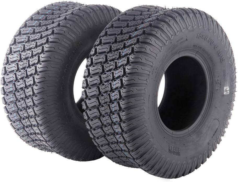 Pair 15X6-6 4 Ply Tubeless Turf Tires O513