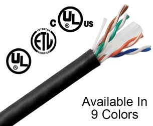 Cat6 Bulk Riser Ethernet Cable, CMR UL Listed Solid Copper UTP, 24 AWG 1000ft White M1858