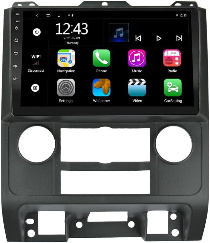 9 inch Android 11 Touch Screen Car Radio Head Unit for Ford Escape 2008-2012 X1043