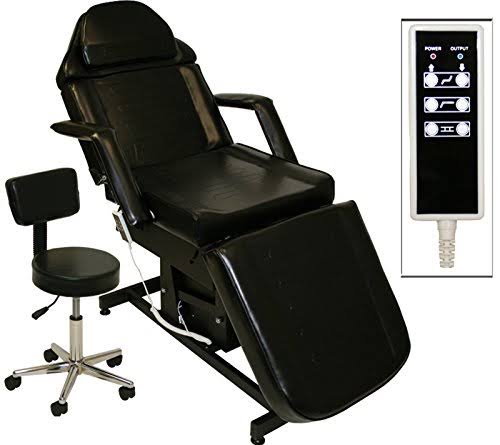 Black Fully Electric Adjustable Facial Bed Massage Table P468