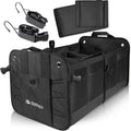 Black 2 Compartments Car Trunk Organizer Pack of 2 J5700