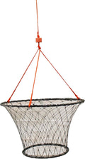 Rubber Wrapped Steel Ring Crab Trap with 50' Rope and Bait Cage F5363