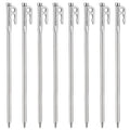 Heavy Duty Steel Tent Stakes Pegs with Hook and Hole Design W984
