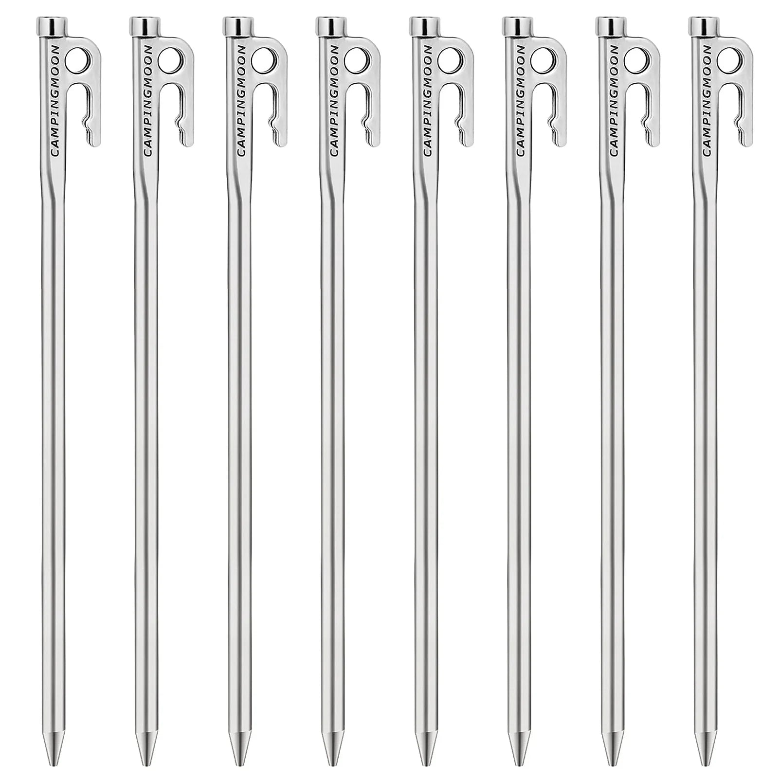 Heavy Duty Steel Tent Stakes Pegs with Hook and Hole Design W984