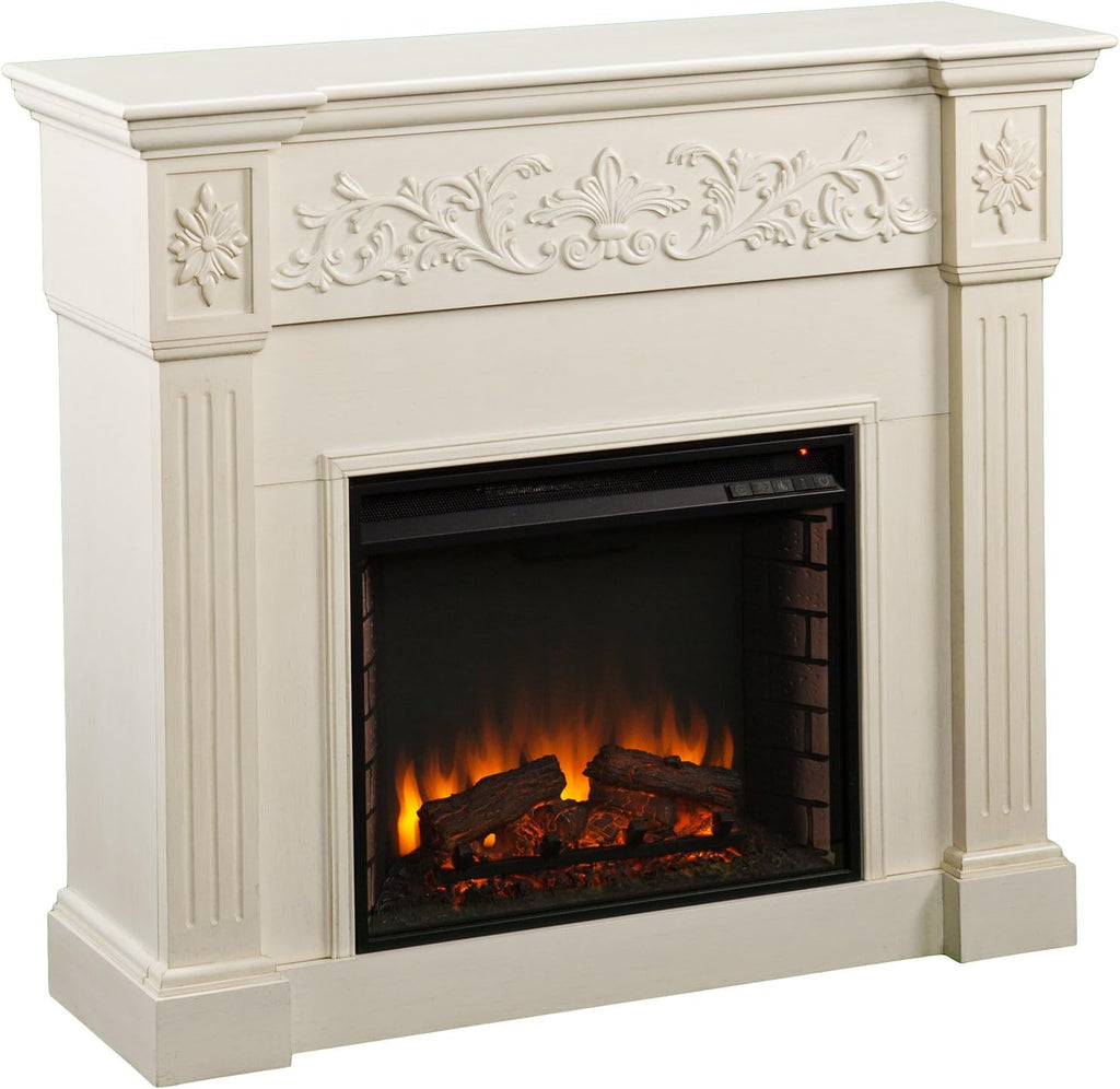 Ivory Electric Fireplace A540