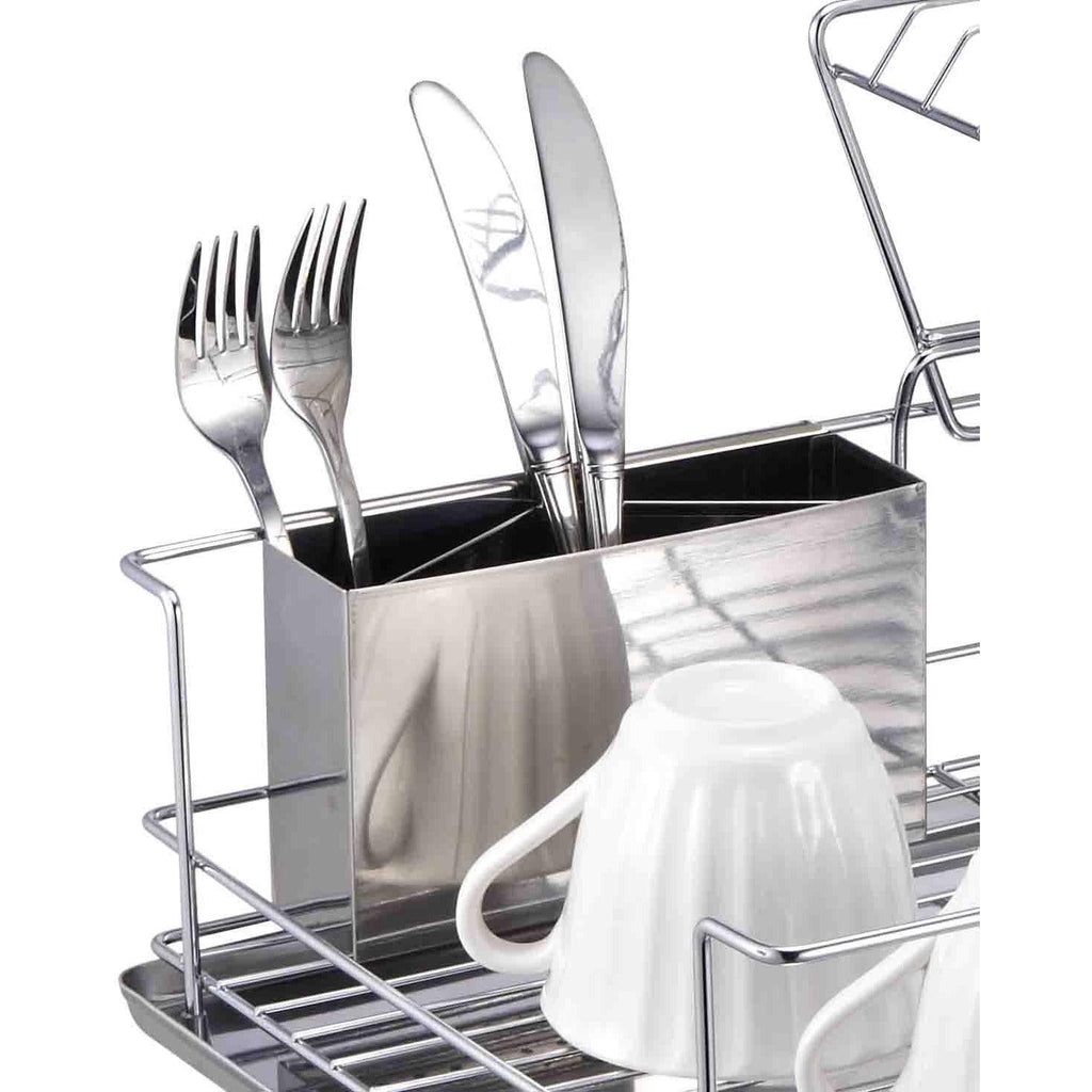 2-Tier 3 Piece Steel Dish Drainer A703