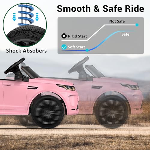 White Single Seat Ride On Car with Parent Remote Control O372