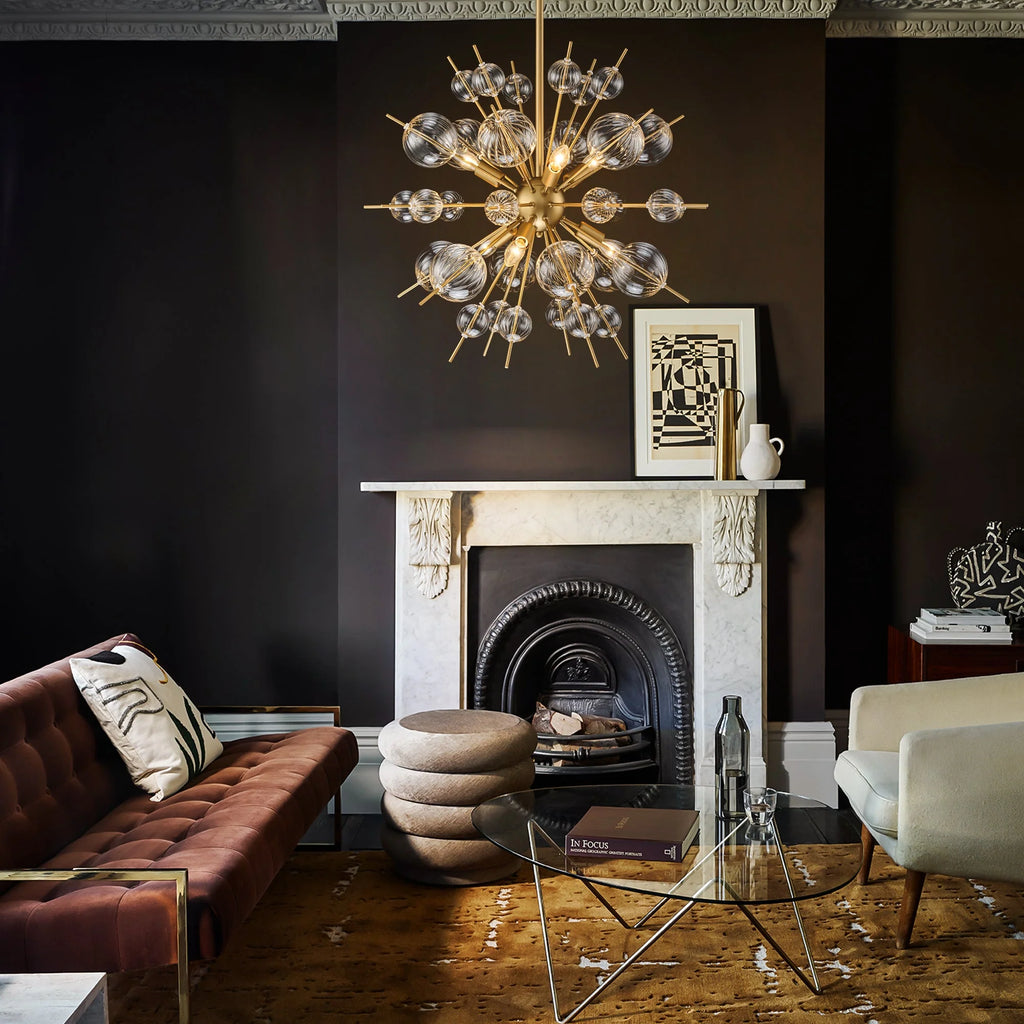 6-Light Globe Bubble Sputnik Chandelier B306347